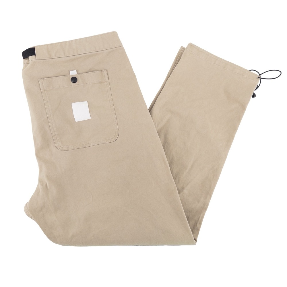Bearded Goat Mens XL Boundless Pant Tan Adjustable Bungee Hem Huckberry Hiking